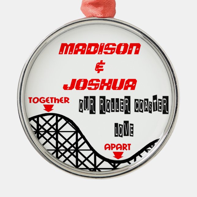 Vermisst Sie Roller Untersetzer Ornament Aus Metall (Vorne)