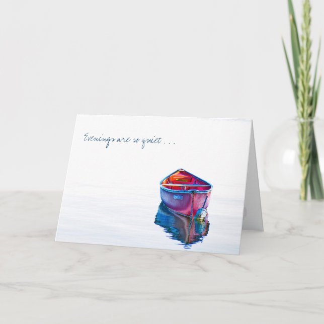 Vermisst Sie ruhigen Abend Rote Kanone in Stillwas Karte (Vorderseite)