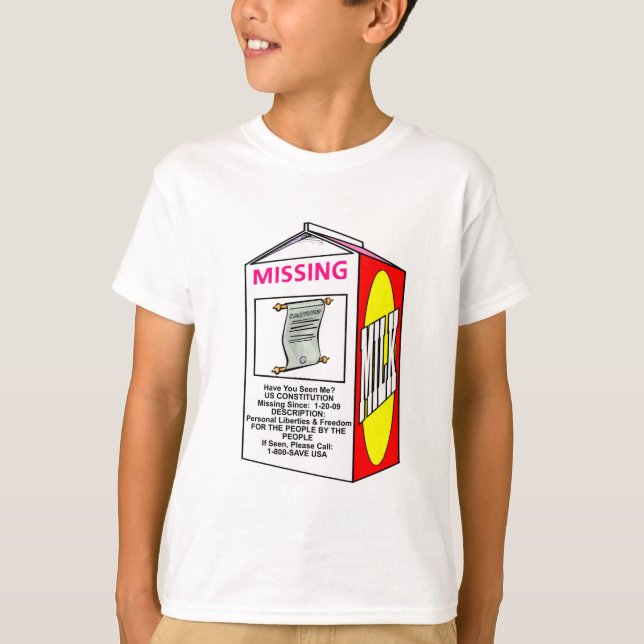 Vermisst: US-VERFASSUNG T-Shirt (Vorderseite)