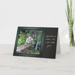 Vermisste Ausdrucks-Note-Karte Karte