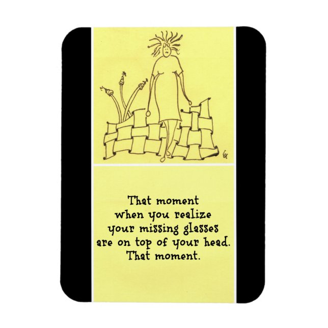 Vermisste Brille Magnet (Vertikal)