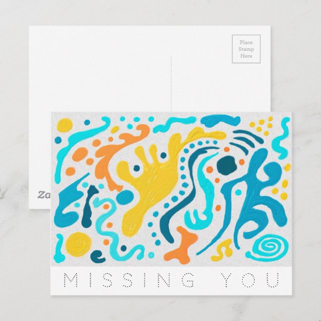 Vermisste Diffusion Postkarte (Vorne/Hinten)