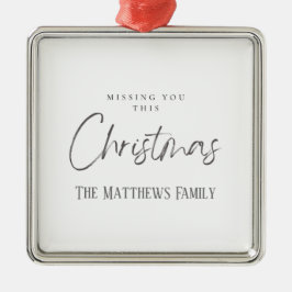 Vermisste dir dieses Weihnachtsmetallschmuck Ornament Aus Metall