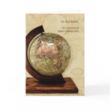 Vermisste Freunde der Alten Welt Karte Vintages St