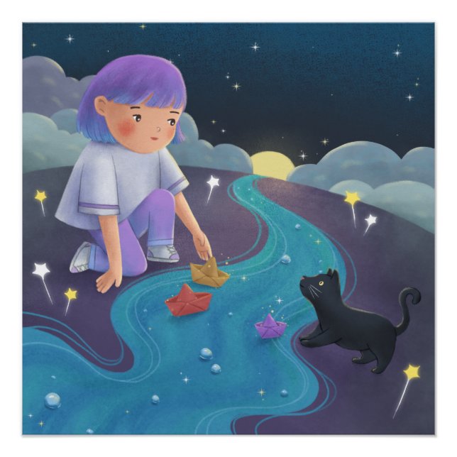 Vermisste Illustration Art Poster (Vorderseite)