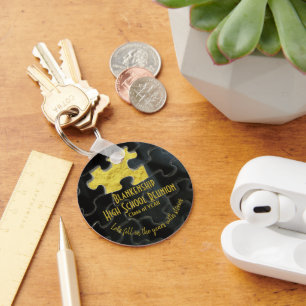 Vermisste Puzzle Piece Black Gold Class Wiedersehe Schlüsselanhänger