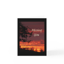 Vermisste Sie Sunset Note Card