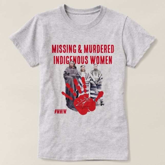 Vermisste und ermordete indigene Frauen T-Shirt (Design vorne)