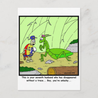 Vermisster Ehemann Postkarte