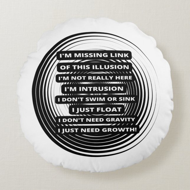 Vermisster Link Rundes Kissen (Vorderseite)