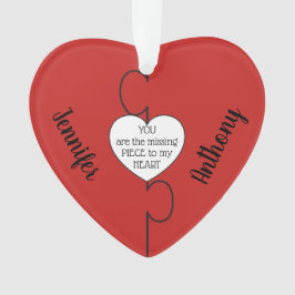 Vermisstes Stück verbindet Ornament