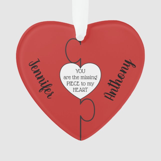 Vermisstes Stück verbindet Ornament (Vorderseite)