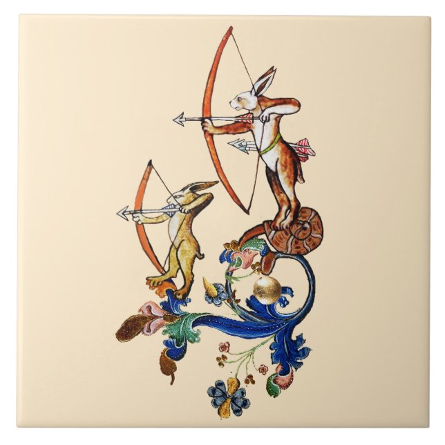 VERMITTLUNGSBEWÄHRTER KRIEG, ARCHER-RABBITS FLIESE (Vorderseite)