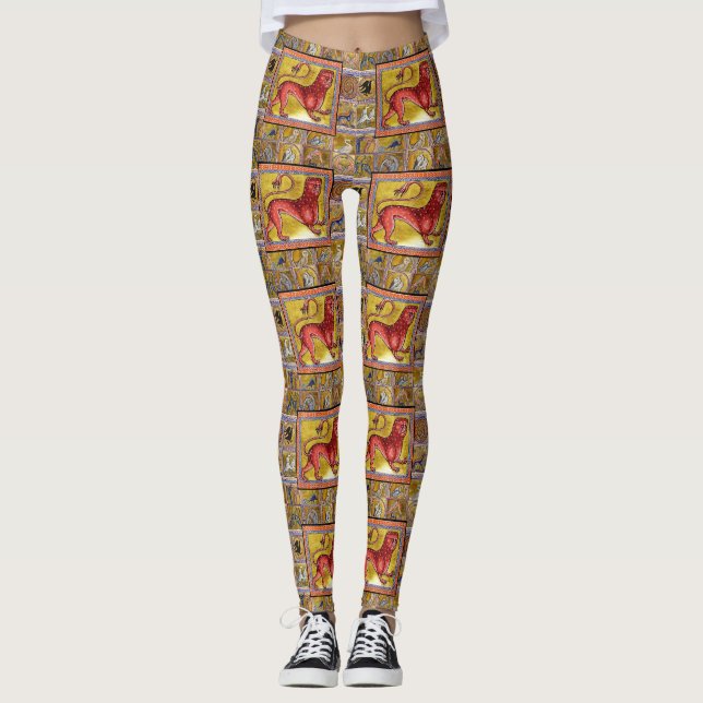 VERMITTLUNGSMITTELBESTIÄRE,LEOPARD,WALDTIERE LEGGINGS (Vorderseite)