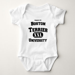 Vermögen der Boston Terrier University Baby Strampler