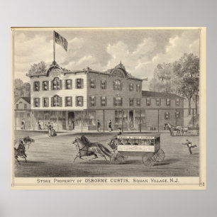 Vermögen von Osborne Curtis, Squan Village Poster