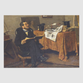 Vermögende Gentleman Art Lover (von Giovanni Boldi Seidenpapier