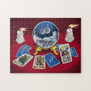 Vermögens-Erzähler-Tarot-Kristallball-Puzzlespie Puzzle
