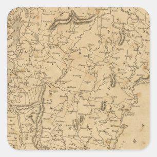 Vermont 5 quadratischer aufkleber