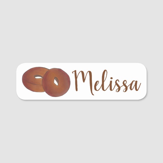 Vermont Apple Cider Donut Pastry Doughnut Namensschild (Vorderseite)