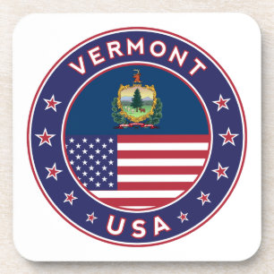 Vermont Aufkleber, Handy, Totbeutel, Wanduhr Getränkeuntersetzer
