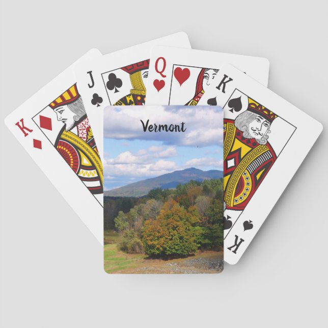 Vermont autumn playing cards spielkarten (Rückseite)