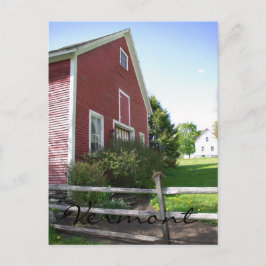 Vermont Barn Postcard Postkarte