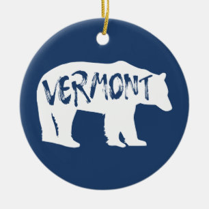 Vermont Bear Keramik Ornament