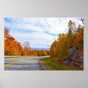 Vermont-Bergstraße, Herbst Poster