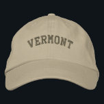 Vermont bestickt Basic Cap Mocha Bestickte Kappe<br><div class="desc">Eine Basis-anpassbare Cap bestickt mit dem (anpassbaren) Text Vermont. Wählen Sie Hut und Textfarbe und Stil Ihrer Wahl aus.</div>