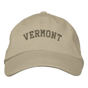 Vermont bestickt Basic Cap Mocha Bestickte Kappe