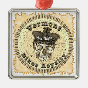 Vermont Biker Ornament Aus Metall