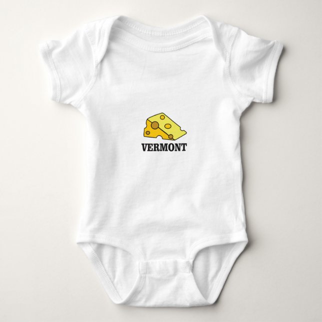 Vermont-Cheddarkäse Baby Strampler (Vorderseite)