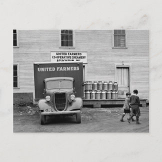 Vermont Dairy Co-op, 1930er Postkarte