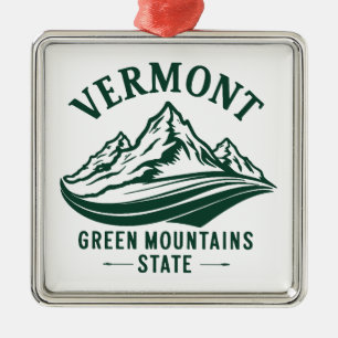 Vermont Der grüne Staat Ornament Aus Metall