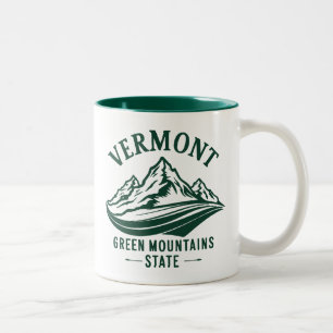 Vermont Der grüne Staat Zweifarbige Tasse
