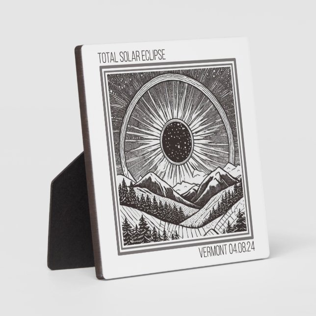 Vermont Eclipse Fotoplatte (Vorderseite)