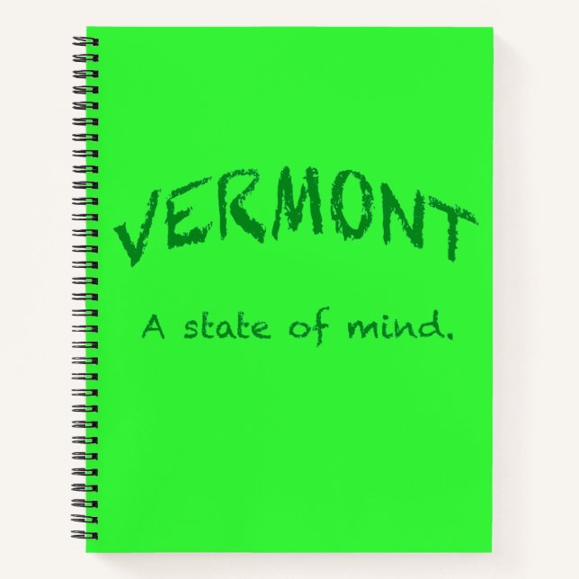 Vermont. Ein Staat des Geistes Notizbuch (Vorderseite)