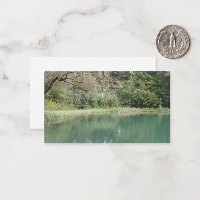 Vermont Fall Scene Card Mitteilungskarte (Vorderseite/Rückseite Beispiel)