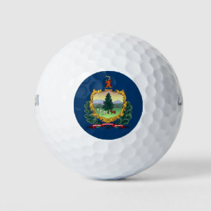 VERMONT FLAG GOLFBALL