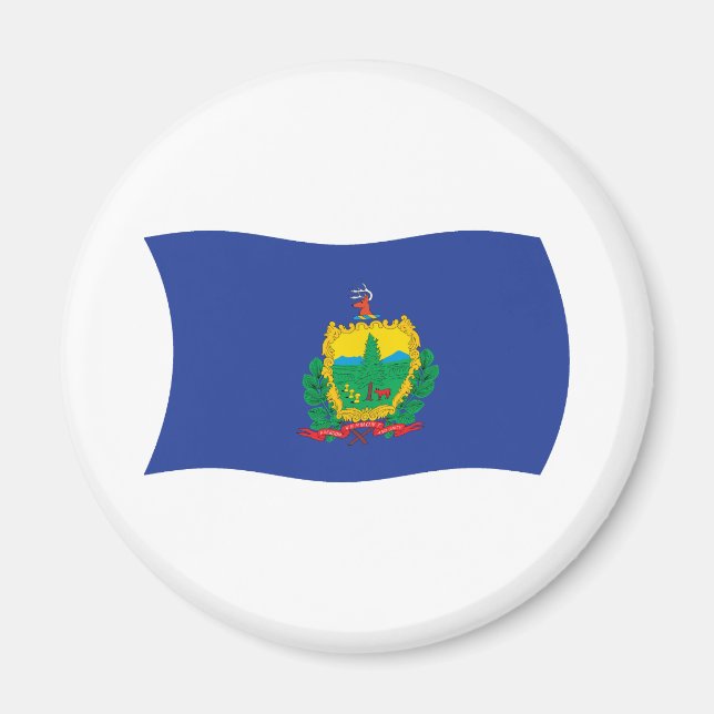 Vermont-Flaggenmagnet Magnet (Vorne)
