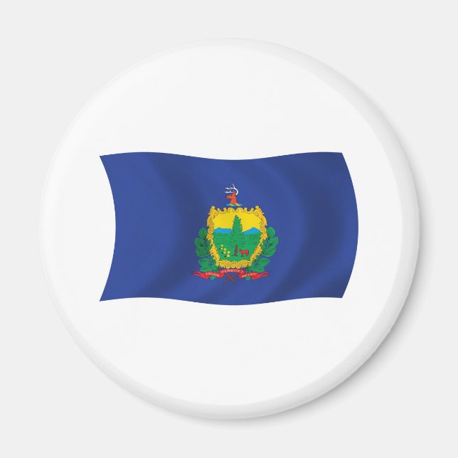 Vermont-Flaggenmagnet Magnet (Vorne)