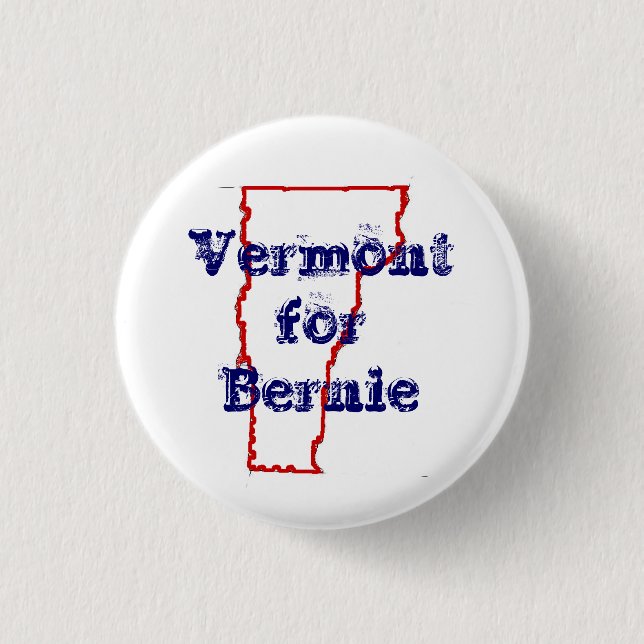 Vermont für Bernie Button (Vorderseite)