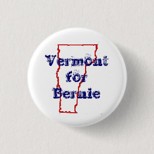 Vermont für Bernie Button