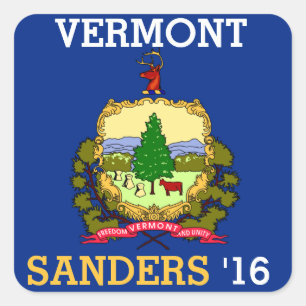 Vermont für Bernie-Sandpapierschleifmaschine für Quadratischer Aufkleber