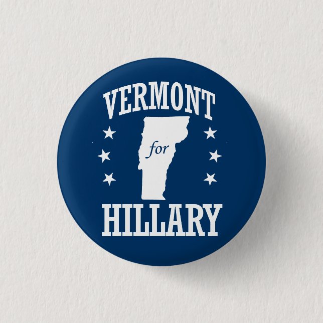 VERMONT FÜR HILLARY BUTTON (Vorderseite)