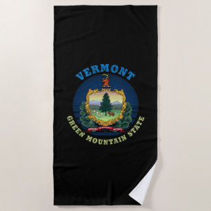 VERMONT GREEN BERGSTAAT FLAG STRANDTUCH