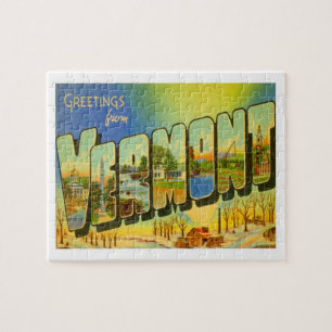 Vermont Greetings von US-Staaten Puzzle