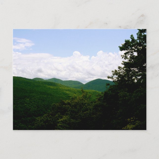 Vermont grüne Berge Postkarte (Vorderseite)