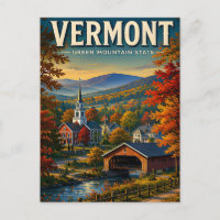 Vermont Herbst Berge Gedeckte Brücke Charme
